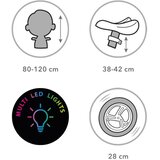 Kidwell Suno dječji bicikl bez pedala s led rasvjetom, pink | shoptok.hr