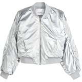 Bershka Prehodna jakna srebrna | Shoptok.si