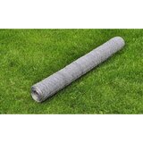 vidaXL Žična ograja pocinkano jeklo 25x0,5 m srebrna | Shoptok.si