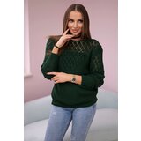 Kesi Openwork sweater green | shoptok.hr