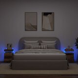 vidaXL Noćni ormarići 2 kom s LED boja staro drvo 35x39x55 cm drveni Cijene