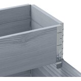  Povišena gredica s 3 razine siva 120 x 80 cm masivna borovina | Eponuda.com