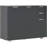  Komoda visoki sjaj crna 107x35x80 5 cm | shoptok.hr