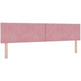 vidaXL Žeja s kristalnim blokovnim dizajnom Roza 200 cm Žamet, (22008535) | Shoptok.si