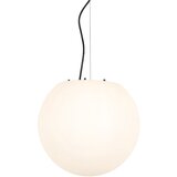 QAZQA Moderna zunanja viseča svetilka bela 35 cm IP65 - Nura Cene
