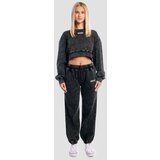 GymBeam ženska cropped dukserica aura washed black | Eponuda.ba