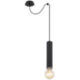 Globo 15499H - Luster na sajli MARION 1xE27/60W/230V crno drvo | Eponuda.com