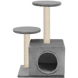  Penjalica za mačke sa stupovima za grebanje od sisala 60 cm siva | shoptok.hr