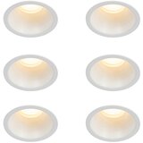 QAZQA Set van 6 inbouwspots wit GU10 35mm IP44 - Dept Cene