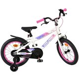 Volare dječji bicikl Lily 16″ bijelo-ružičasto-ljubičaste boje, s dvije ručne kočnice | shoptok.hr