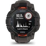 Garmin pametni sat Instinct 3 50 mm Solar, crni s remenom boje ugljena | shoptok.hr