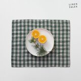 Linen Tales Lanen pogrinjek 35x45 cm Forest Green Gingham – Cene