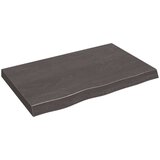  Polica tamnosiva 80 x 50 x 6 cm od obrađene hrastovine Cijene