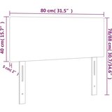  Uzglavlje plavo 80 x 5 x 78/88 cm od tkanine | shoptok.hr
