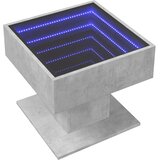  Stolić za kavu LED siva boja betona 50x50x45 cm drveni | shoptok.hr