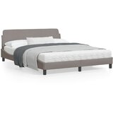 vidaXL Posteljni okvir z vzglavjem taupe 160x200 cm blago Cene
