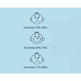 Digitalni LCD termometer vremenska postaja higrometer bela | Shoptok.si