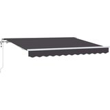  Skrovita tenda Antracit 300 x 200 cm tkanina - Antracit (bijeli okvir) 3 x 2 m Električna | shoptok.hr