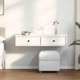  Zidna polica s ladicama bijela 100x37,5x19 cm izrađeno drvo | Eponuda.com