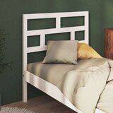  Posteljno vzglavje belo 81x4x100 cm trdna borovina, (20646219) | Shoptok.si