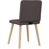  Jedilni stoli 4 kosi temno rjavo blago, (21822588) | Shoptok.si