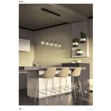  Redo 01-3490 -LED prigušiva luster na sajli KHADI 5xLED/5,2W/230V crna/zadimljena | Eponuda.com