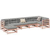  The Living Store Vrtna sedežna garnitura 7-delna z blazinami trden les douglas - Vrtna Sedežna Garnitura, (21468547) | Shoptok.si