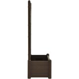  Vrtna sadilica s rešetkom 100 x 43 x 142 cm PP boja kave | shoptok.hr