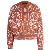 IVKO WOMAN Žakardna bomber jakna/ urban botanik motiv - lešnik | Eponuda.com
