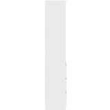 vidaXL Visoka omara bel 37,5x35x180 cm inženirski les | Shoptok.si