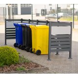 WESTMANN spremište za 5 kanti za smeće Planum | 5x240L | Antracit | 410x90x120 cm - BRANDED IN GERMANY | shoptok.hr