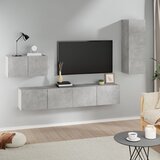 The Living Store Komplet TV omaric 4-delni betonsko siv inženirski les - Komplet TV Omaric, (21374267) Cene