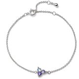  Ženska oliver weber wispy simple purple zircon narukvica sa ljubiČastim swarovski cirkonima ( 32304.vio ) Cene