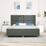 vidaXL Postelja Temno Siva 180x200 cm Tkanina, (22049918) | Shoptok.si