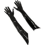 Black_Level zelo dolge rokavice z lakom (črne) - M | Shoptok.si