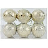  Miks božičnih krogel (Zlata, Plastika, 6 kos) | Shoptok.si