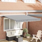 Tenda na automatsko uvlačenje antracit i bijela 300 x 250 cm | shoptok.hr