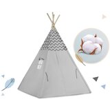 Nukido dječji šator wigwam sivi sa svjetlima | shoptok.hr