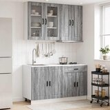  Kuhinjska jedinica PORTO 4 pcs Siva Sonoma Konstruirano drvo Cijene