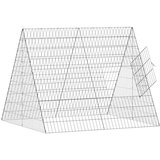 Kavez za zečeve Srebrno 110 x 100 x 85 cm Cinkani čelik | shoptok.hr