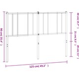 Metalno zamjensko uzglavlje bijelo 120 cm | Eponuda.ba