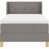  Postelja z vzmetnico z vzmetnico Taupe 200 x 80 cm Poliester, (5000127006) | Shoptok.si