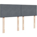 vidaXL Krevet s oprugama i madracem tamnosivi 140x200 cm baršunasti | shoptok.hr