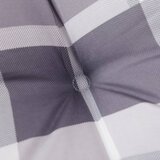  Jastuci za stolice 4 kom sivi karirani 120x50x3 cm od tkanine | shoptok.hr