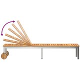  Ležaljka Prirodna nafta 205 x 53 x 100 cm Čvrsto drvo akacije | shoptok.hr