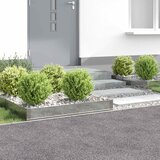  Ograda oko Travnjaka 4 pcs 100 x 60 x 20 cm Čelik Srebrna | Eponuda.ba