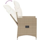  3-dijelni bistro set s jastucima bež od poliratana | shoptok.hr