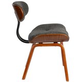 Dutchbone Siv/rjav oblazinjen jedilni stol Blackwood – | Shoptok.si