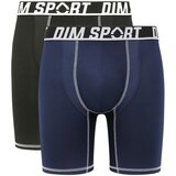 DIM SPORT LONG BOXER 2x - Men's sports boxers 2 pcs - black - blue Cijene