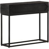 Konzolni stol crni 90 x 30 x 76 cm masivno drvo manga i željezo | Eponuda.ba